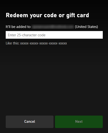 xbox gift card code digital