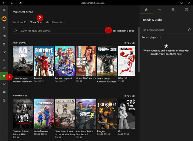 how to add a gift card on xbox one