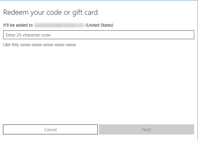 xbox one gift card digital code