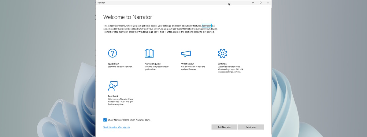 How to use and configure the Narrator, Windows’ screen reader