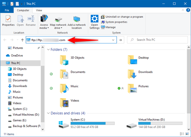 How To Connect To An FTP Server In Windows 10 From File Explorer