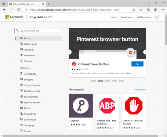 How To Get Configure And Remove Microsoft Edge Extensions Digital