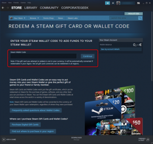 can you use steam wallet to buy gift cards
