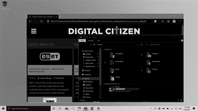 Why is my screen black and white? Fix this problem in Windows 10! - Digital  Citizen