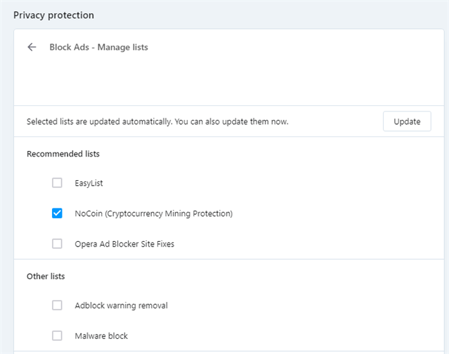 Opera 50 Beta Version to Come with Cryptocurrency Mining Blocker
