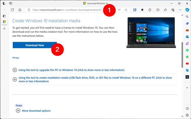 Get a Windows 10 download for free, with Media Creation Tool
