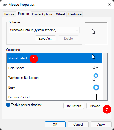 How to Install a Custom Mouse Cursor in Windows (Windows 10/11