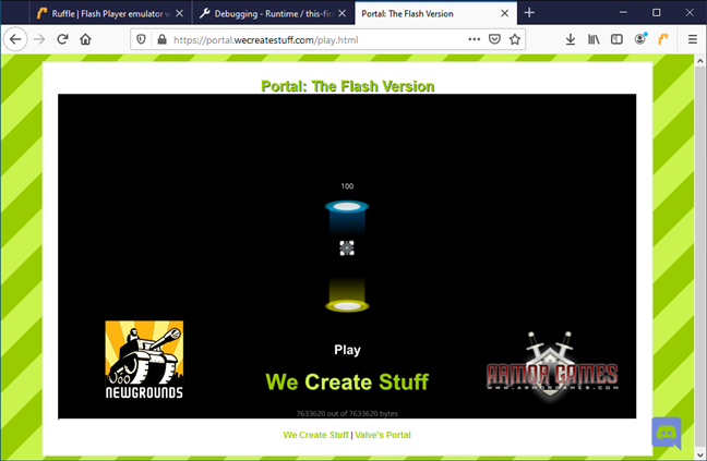 firefox portable with flash player installed
