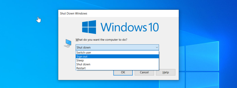 How to shut down a Windows 10 laptop, tablet or desktop PC