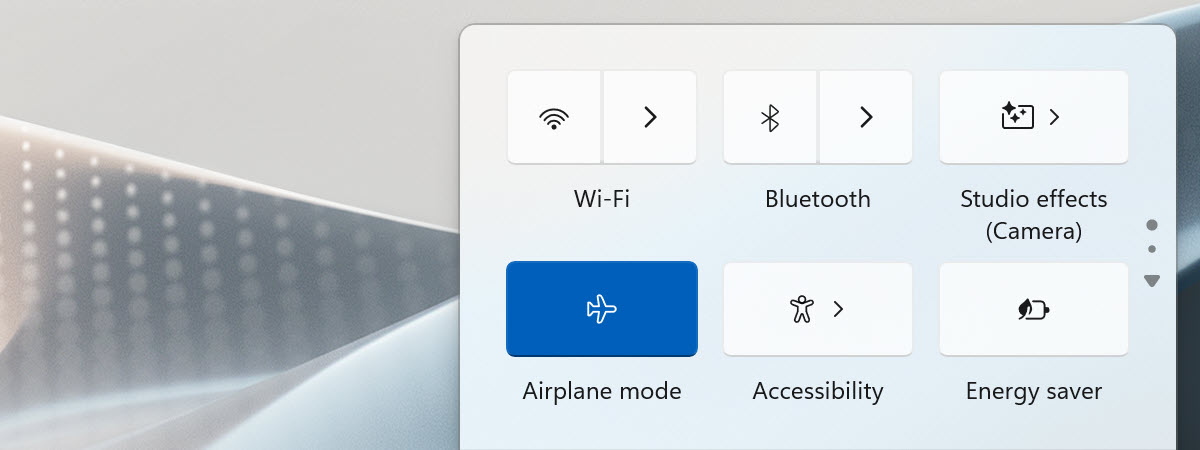 Airplane mode in Windows