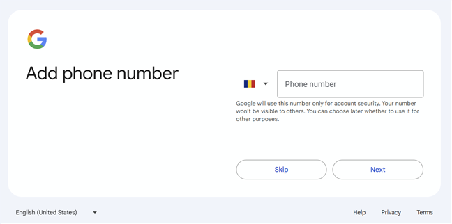 Enter your phone number (if you want)