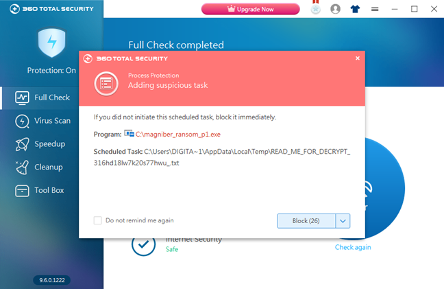uninstall total security 360