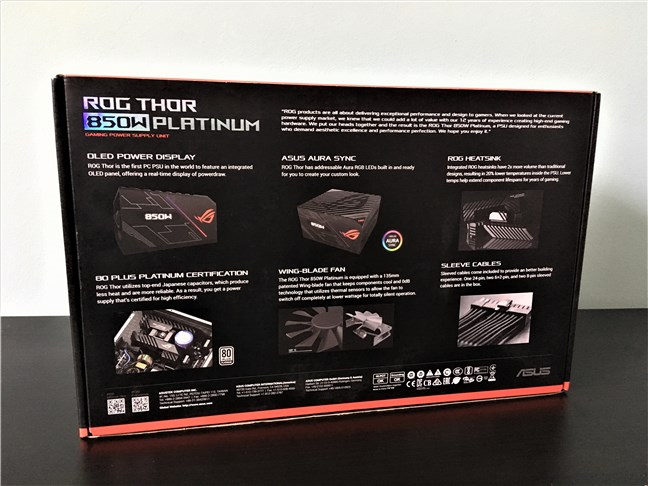 Review ASUS ROG Thor 850W Platinum: See your power consumption