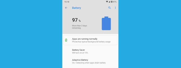 battery status for android
