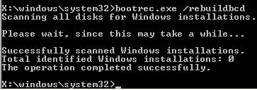 windows 7 bootrec commands