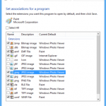 Windows 7, Windows 8.1, programs, defaults, file extensions, protocols, Default Programs