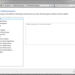 Windows 7, Windows 8.1, programs, defaults, file extensions, protocols, Default Programs