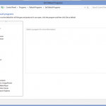 Windows 7, Windows 8.1, programs, defaults, file extensions, protocols, Default Programs
