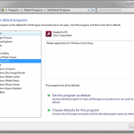 Windows 7, Windows 8.1, programs, defaults, file extensions, protocols, Default Programs