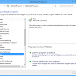 Windows 7, Windows 8.1, programs, defaults, file extensions, protocols, Default Programs