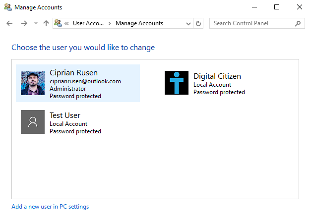 How to delete user accounts in Windows | Digital Citizen