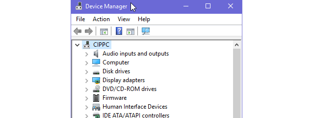 opening device manager from cmd