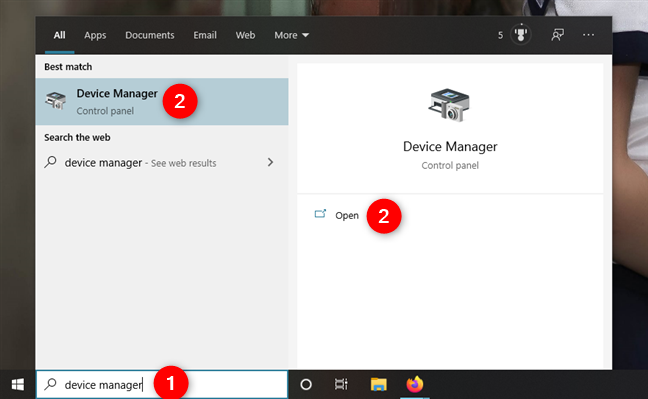 windows 10 open device manager without keyboard