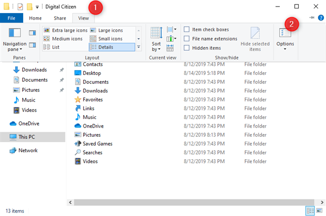 How to view all hidden files and folders in Windows 10 - Digital Citizen