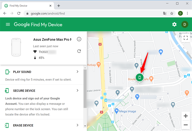 google find my phone app android