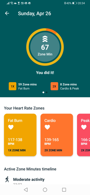 fitbit charge 4 active zone minutes