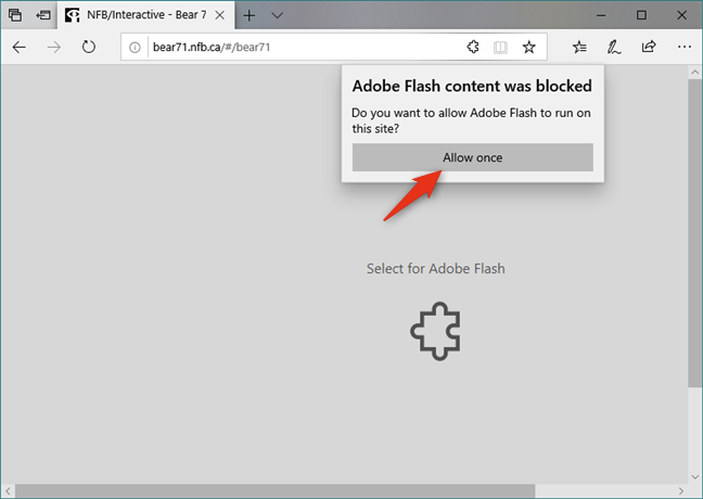 how to unblock adobe flash player on windows 10