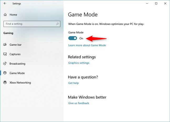 2 ways to enable Game Mode in Windows 10 | Digital Citizen