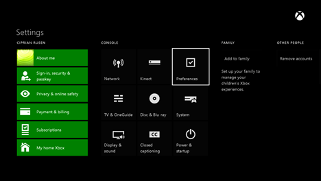 how to make account primary on xbox one