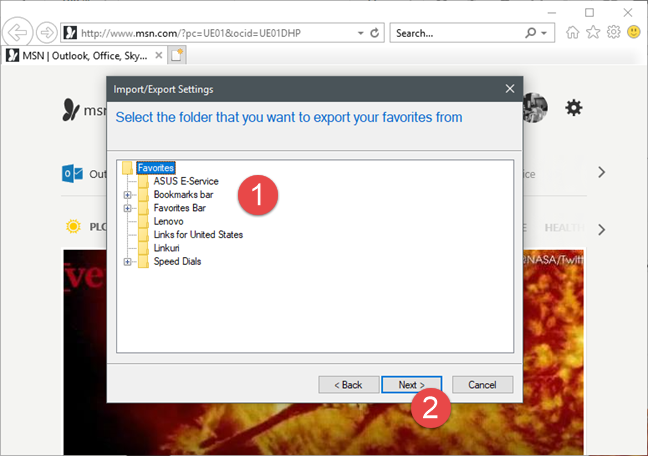 windows file explorer export list