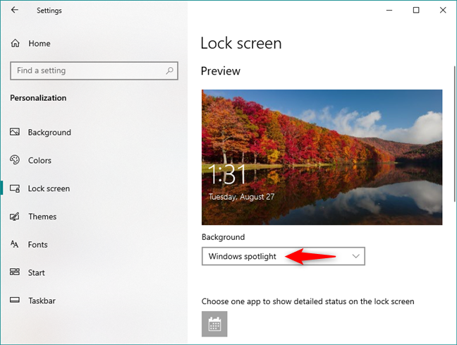 change windows 10 lock screen