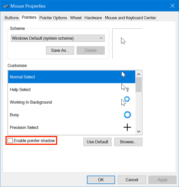 How to use custom mouse cursors and pointers in Windows 10 | Digital ...