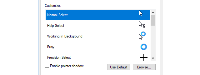 windows custom mouse pointer not correct