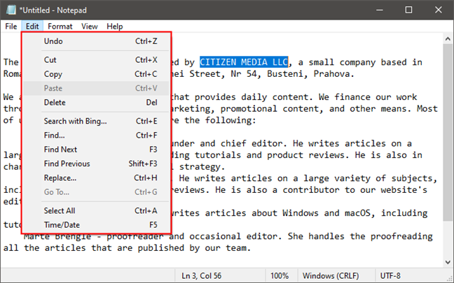 How To Display Status Bar With Word Wrap Enabled In Notepad Favouroo 