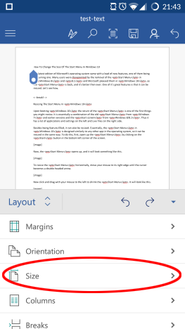 how to change the margins in word for one page