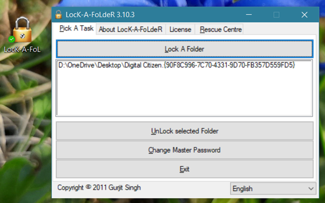 protect folder with password