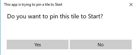 pin to start menu not working windows 10