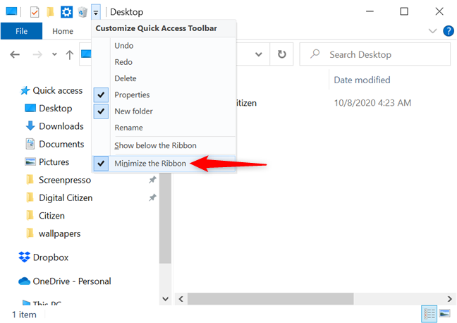 The Quick Access Toolbar in Windows 10: All you need to know  Digital Citizen