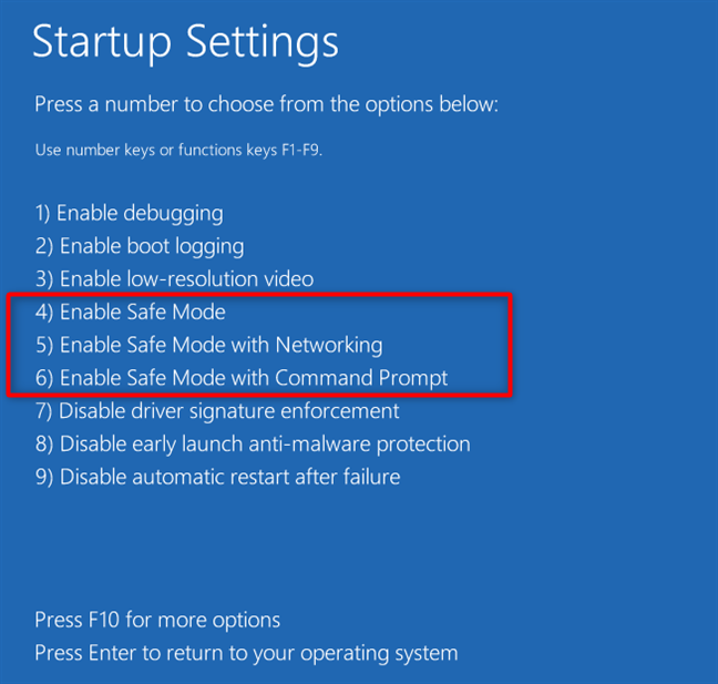 how to enter safe mode command prompt windows 8