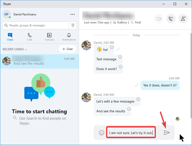 my skype messages are out of order