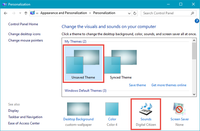 windows sound theme manager third party