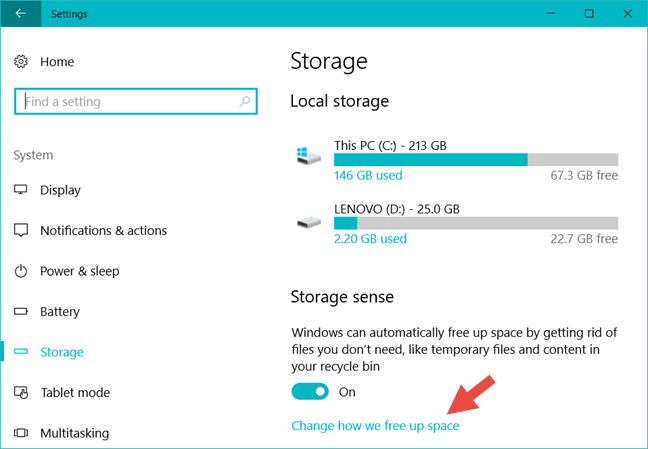 Microsoft storage space device