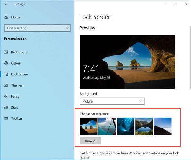 The Location Of Windows 10 Wallpapers For The Desktop And The Lock Screen Digital Citizen