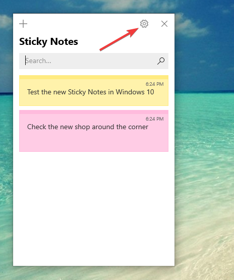 windows desktop note widget