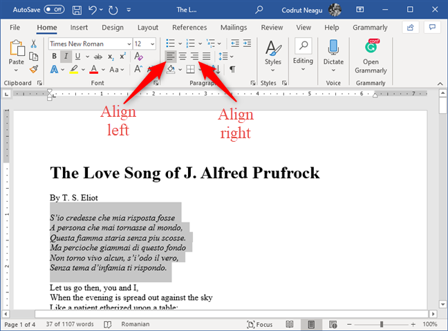 4 Ways To Align Text In Microsoft Word Digital Citizen