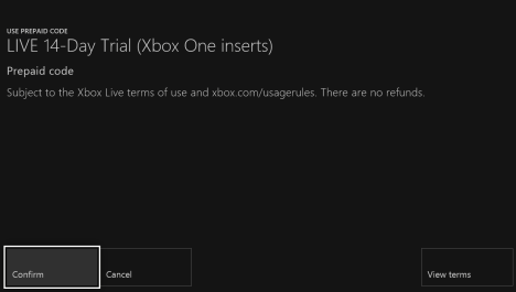 xbox live trial code 2020